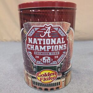 Golden Flake 2020 National Champions Crimson Tide Limited Edition Tin